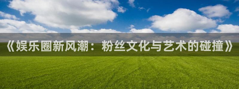 辉达娱乐注册链接：《娱乐圈新风潮：粉丝文化与艺术的碰撞》