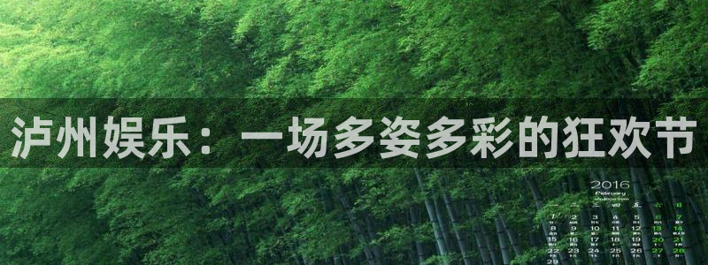 辉达娱乐下载二维码：泸州娱乐：一场多姿多彩的狂欢节