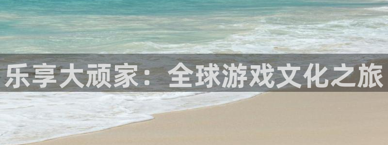 辉达娱乐体育官网：乐享大顽家：全球游戏文化之旅