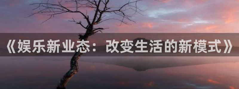 辉达娱乐体育官网登录：《娱乐新业态：改变生活的新模式》